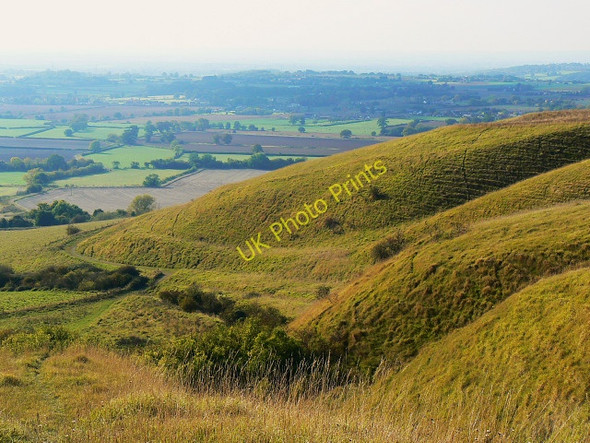 Photo 6"x4" Access land west of the Mid Wilts Way, Bromham CP Heddington c2009