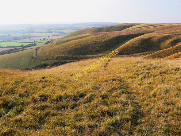 Photo 6"x4" Beacon Hill access land, Bromham CP Roundway c2009