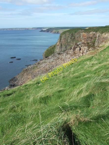 Photo 6"x4" Cliffs seen from Settling Nose Haroldston West c2009