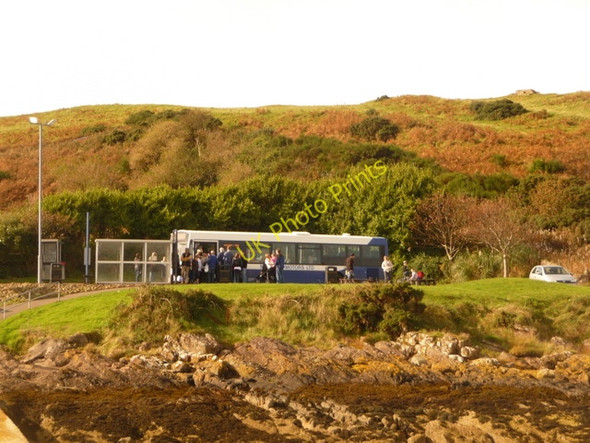 Photo 6"x4" Isle of Cumbrae: bus meeting the ferry Largs\/NS2059 c2009