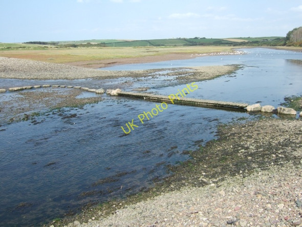 Photo 6"x4" Bridge and stepping stones crossing the Gann Musselwick c2009