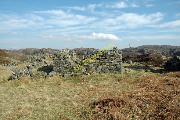 Photo 6"x4" Ruins of Crofthouse at Pollan Achmelvich c2007