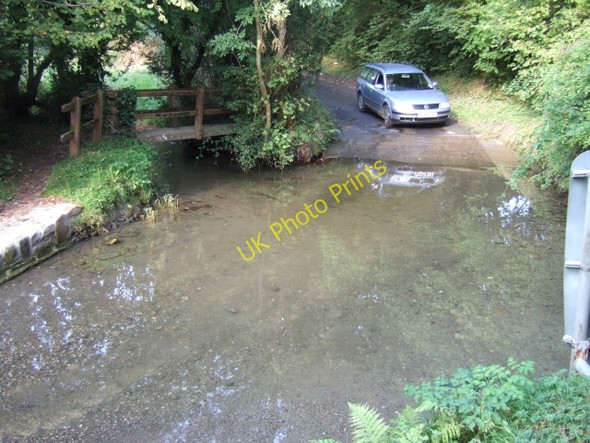 Photo 6"x4" Ford and bridge at Pontbren-pwll-y-brag Felindre Farchog c2009