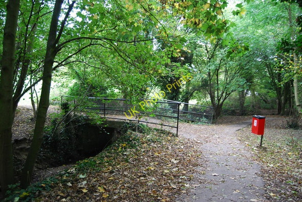 Photo 6"x4" Bridge over The Pen Stream Tonbridge c2009
