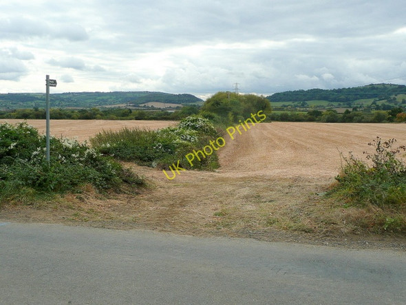 Photo 6"x4" Footpath south-west Little Washbourne c2009