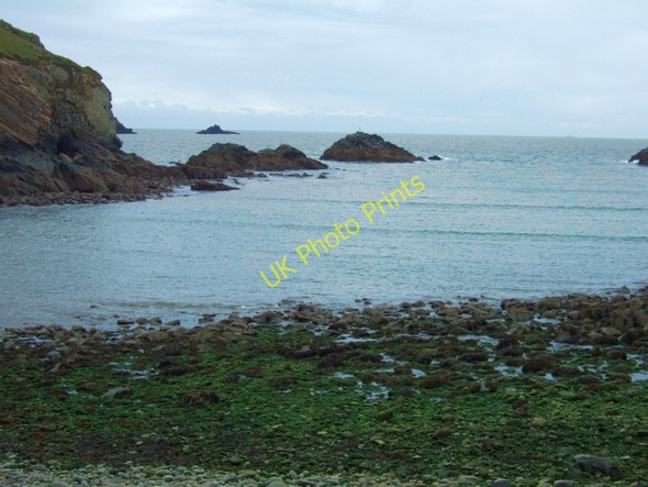 Photo 6"x4" Black Rock and St Elvis Head Lower Solva c2009