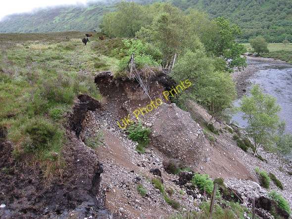 Photo 6"x4" River cliff by River Carron Coulags c2009