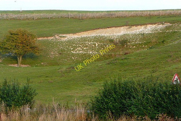 Photo 6"x4" Old chalk pit next to the A338 South Fawley c2009