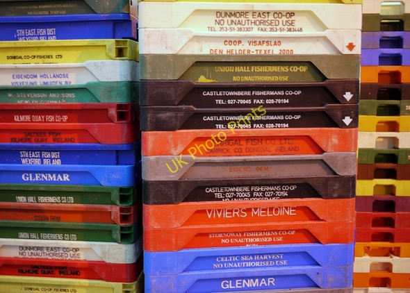 Photo 6"x4" Fish boxes, Bangor Bangor\/J5081 c2009