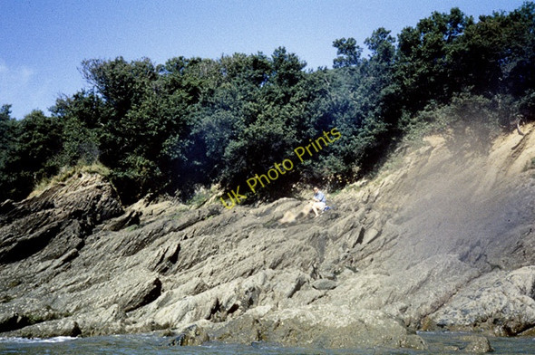 Photo 6"x4" Rocky shore, Widmouth Head Goosewell\/SS5547 c1992