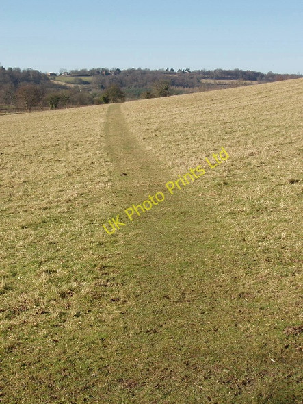 Photo 6"x4" Footpath above Fingest Cadmore End c2008