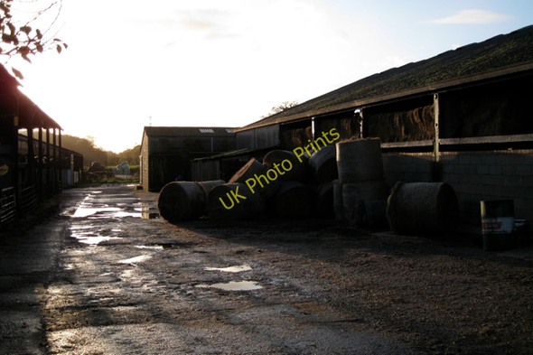 Photo 6"x4" Farmyard, Goodrest Farm Kenilworth c2009