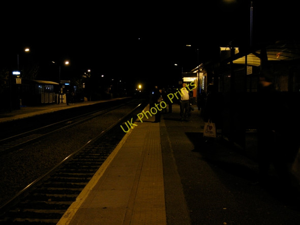 Photo 6"x4" Warwick station after dark (1) Warwick c2009
