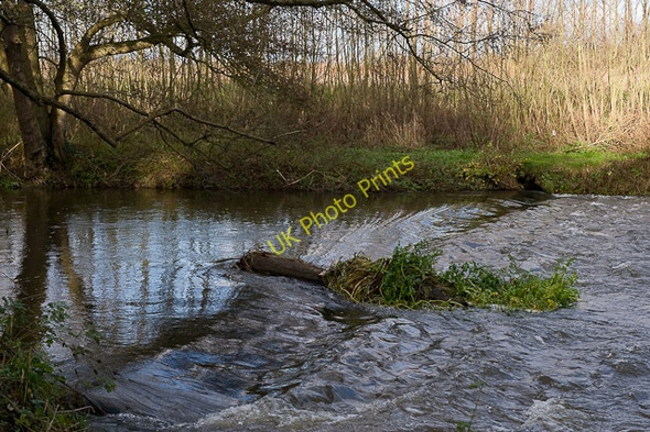 Photo 6"x4" Weir upstream of Somerset Bridge Peper Harow c2009