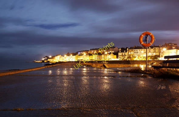 Photo 6"x4" Along the 'Long Hole' at night Bangor\/J5081 c2009