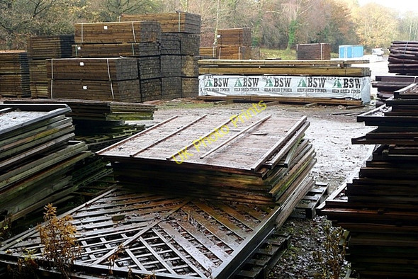 Photo 6"x4" Timber yard in the forest Ruspidge c2009
