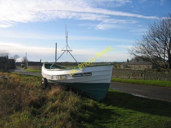 Photo 6"x4" Coble at Boulmer Boulmer c2009