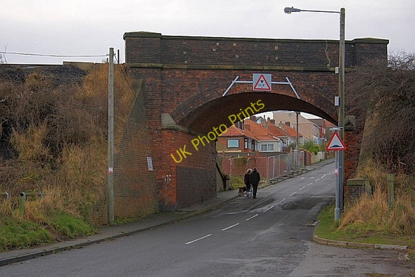 Photo 6"x4" Railway Bridge, Station Road Blackhall Rocks c2009