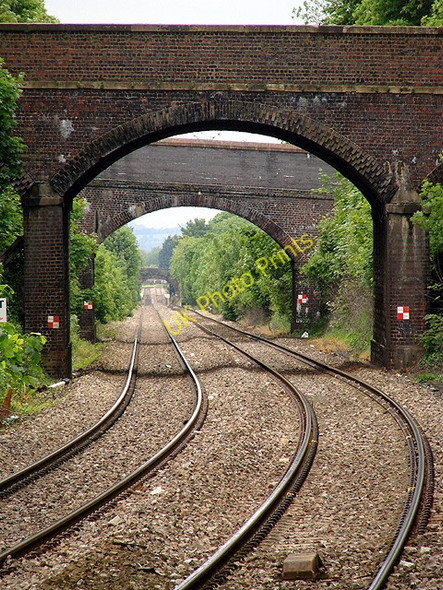 Photo 6"x4" Looking north from Great Malvern railway station Great Malvern c2009