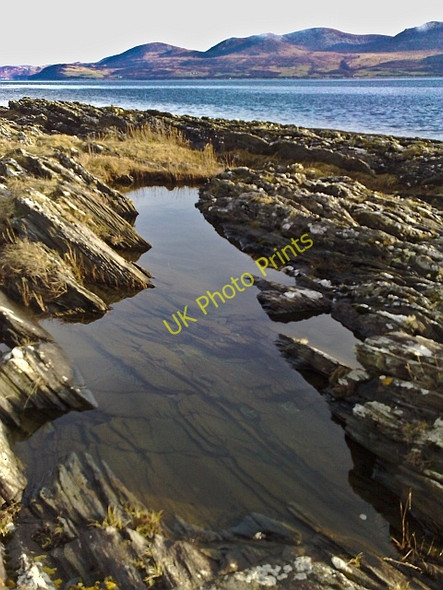 Photo 6"x4" Rockpool at Garrachroit Bagh Grogport c2009