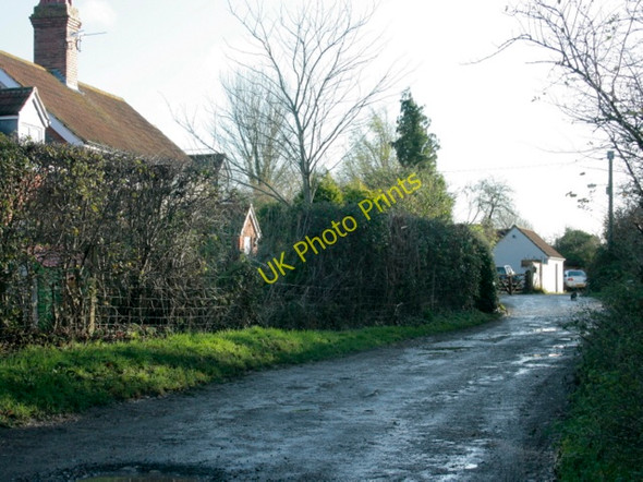 Photo 6"x4" 2009 : Lane and footpath near Little Bowerhill Farm Seend Head c2009
