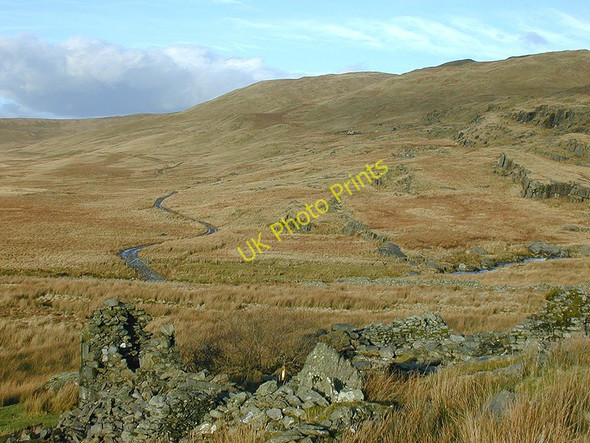 Photo 6"x4" Nant-y-llyn farmstead Banc Llechwedd-mawr c2002