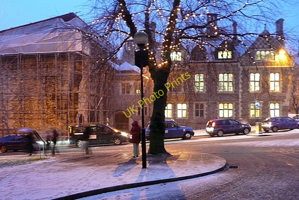 Photo 6"x4" Snowy Westgate Winchester c2009