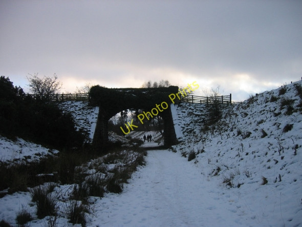 Photo 6"x4" Old Railway Bridge and South Tyne Trail Rowfoot c2009