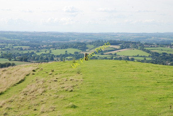 Photo 6"x4" Approaching Trig Point on Cley Hill Sturford c2009
