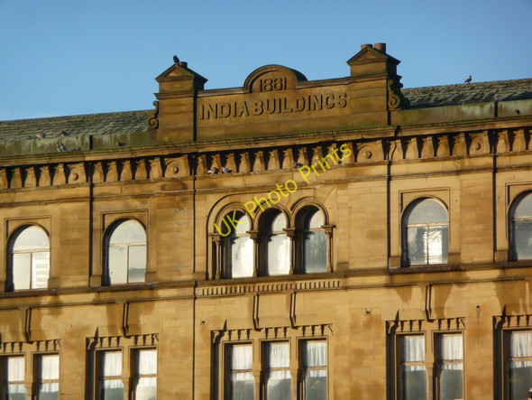 Photo 6"x4" India Buildings - details on frontage Halifax c2009