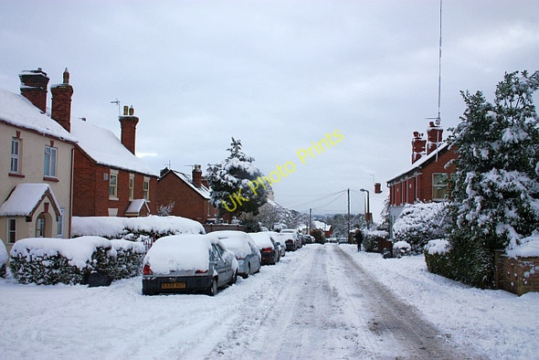 Photo 6"x4" Upper Welland Road in the snow Upper Welland c2010