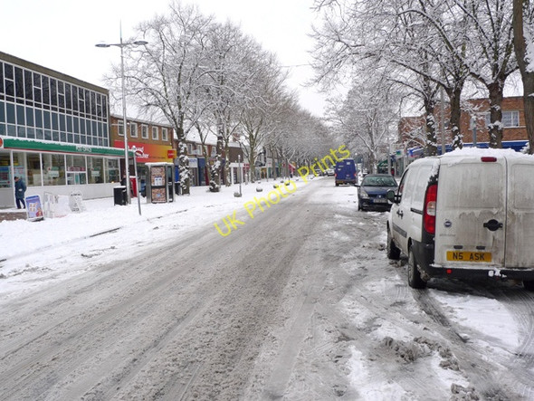 Photo 6"x4" A snowy Queensway Water Eaton\/SP8732 c2010