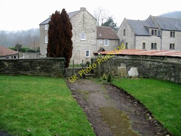 Photo 6"x4" Footpath through the churchyard of St Mary's Compton Dando c2008