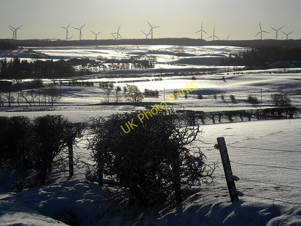 Photo 6"x4" Snowy Fields Around Nether Enoch Eaglesham c2010