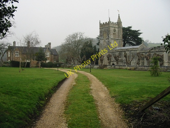 Photo 6"x4" St Mary's church and the Vicarage, Compton Dando Compton Dando c2008