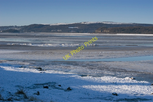 Photo 6"x4" Frozen Kent Estuary Sandside\/SD4880 c2010