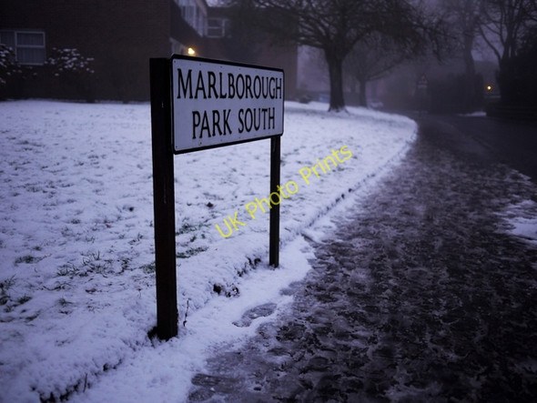 Photo 6"x4" Street sign, Marlborough Park South Belfast c2010