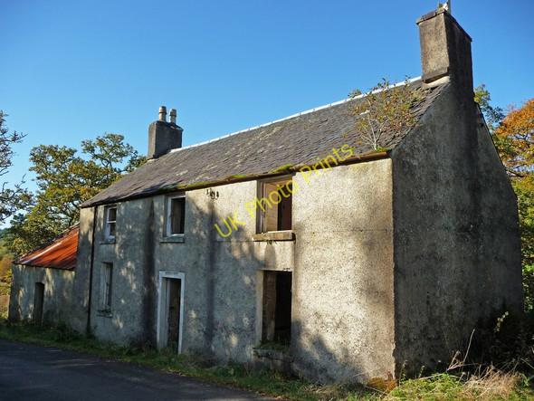Photo 6"x4" Derelict house by road at Garbhallt Garbhallt c2009