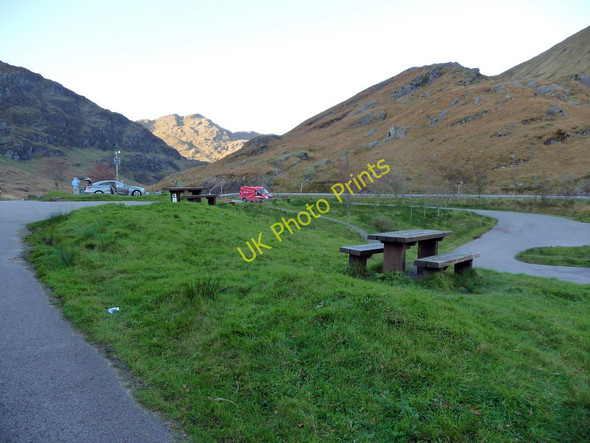 Photo 6"x4" Parking and picnic area at Rest And Be Thankful Rest and be thankful c2009