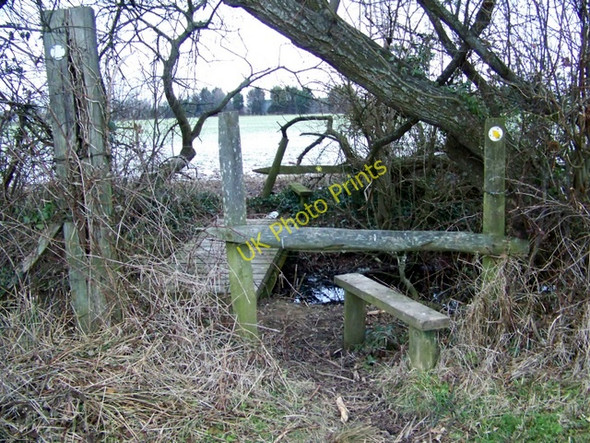 Photo 6"x4" Double stile near Sturminster Marshall Sturminster Marshall c2010