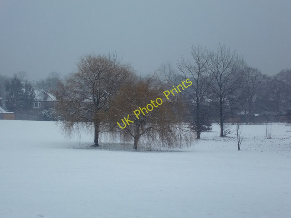 Photo 6"x4" Oakwood Park in the snow, London N14 Southgate\/TQ3094 c2010