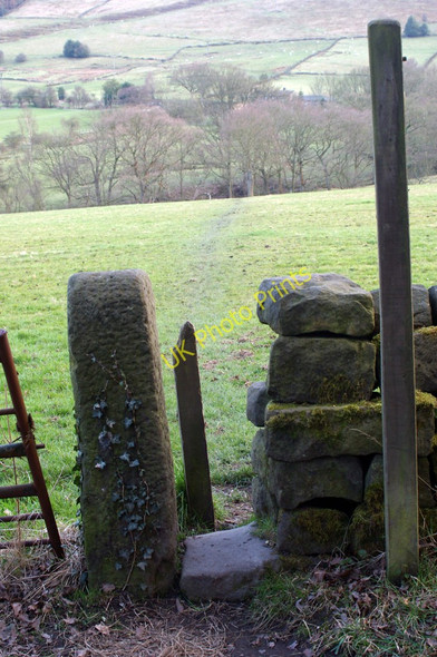 Photo 6"x4" Stile off track between Carr House Farm and Wood Top Hebden Bridge c2009