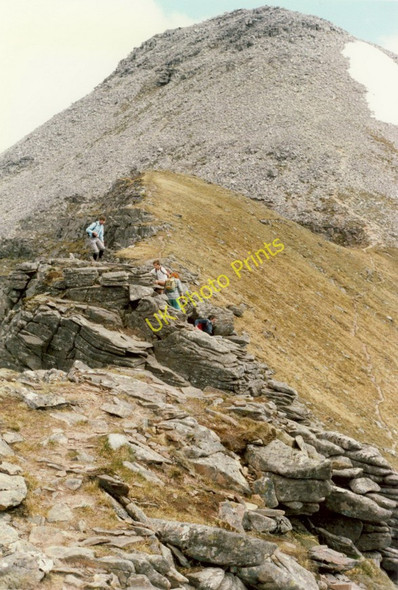 Photo 6"x4" Spidean a\u00e2\u0080\u0099 Choire L\u00c3\u00a8ith from the Pinnacles ridge Fasag c1987