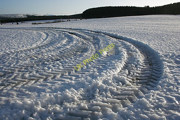 Photo 6"x4" Tractor Tracks Thomshill c2010