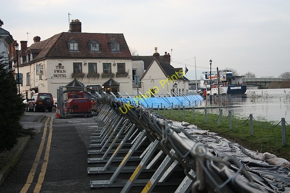 Photo 6"x4" Flood barriers near the Swan Upton upon Severn c2010