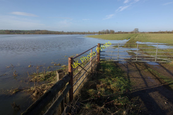 Photo 6"x4" Flooded fields near Aynho Clifton\/SP4831 c2010