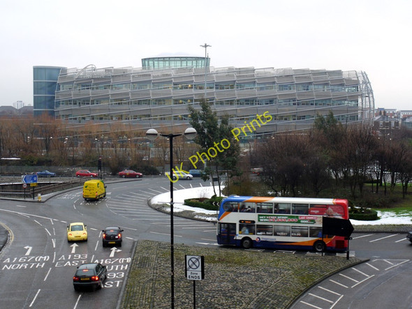 Photo 6"x4" Roundabout, above the Central Motorway from Durant Road Newcastle upon Tyne c2010