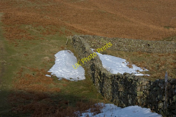 Photo 6"x4" Dry stone wall on High Rigg Dale Bottom\/NY2921 c2010