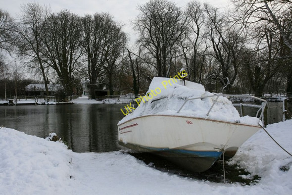 Photo 6"x4" Moored on the lane North Stoke\/SU6186 c2010
