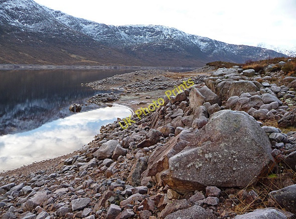 Photo 6"x4" Shoreline of Loch Cluanie's 'non-island' Loch Cluanie\/NH1409 c2010